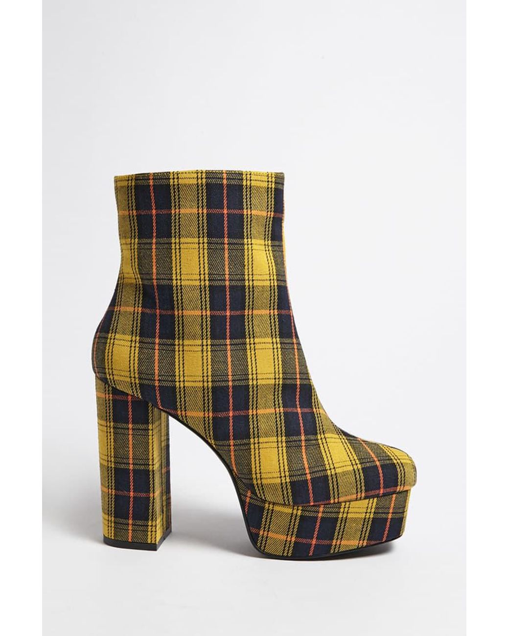 yellow platform boots