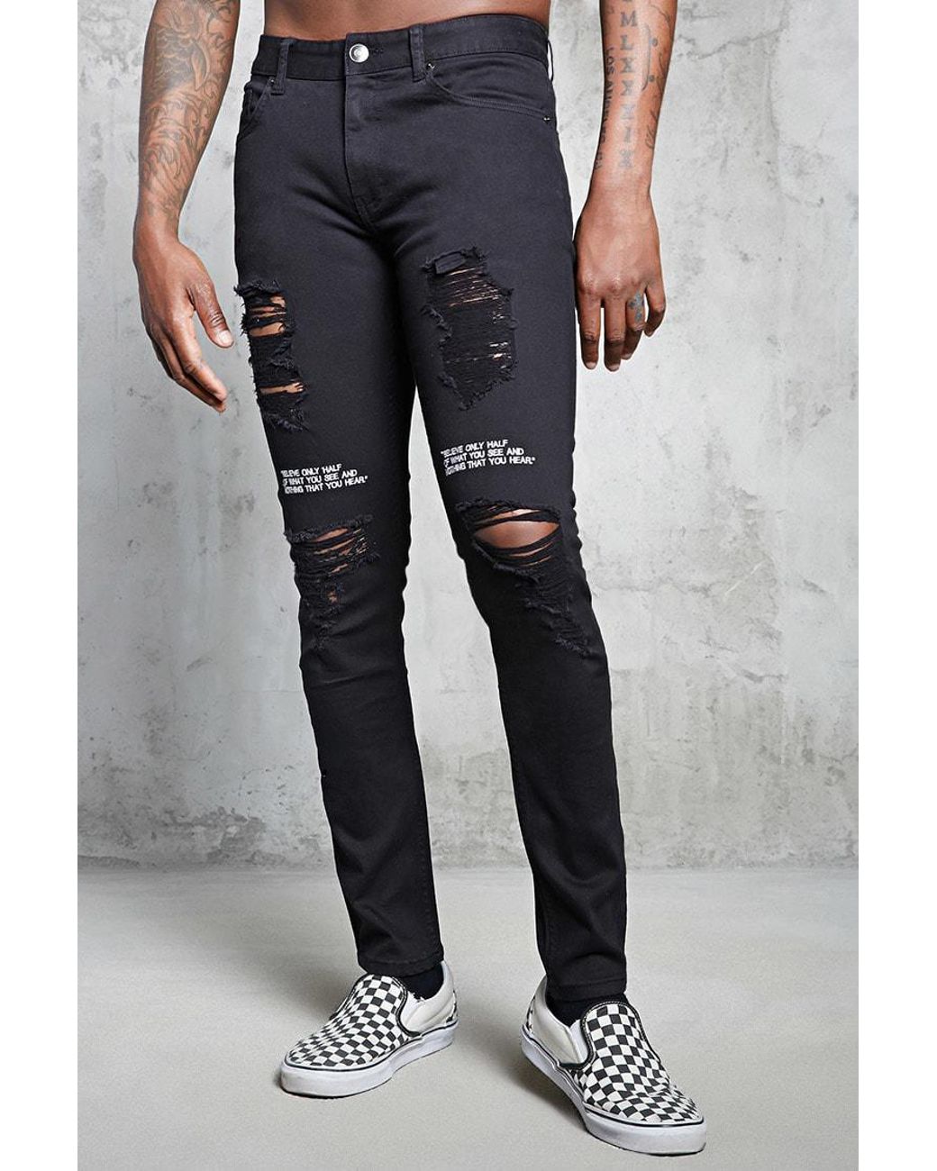 Denim Believe Only Graphic Jeans 