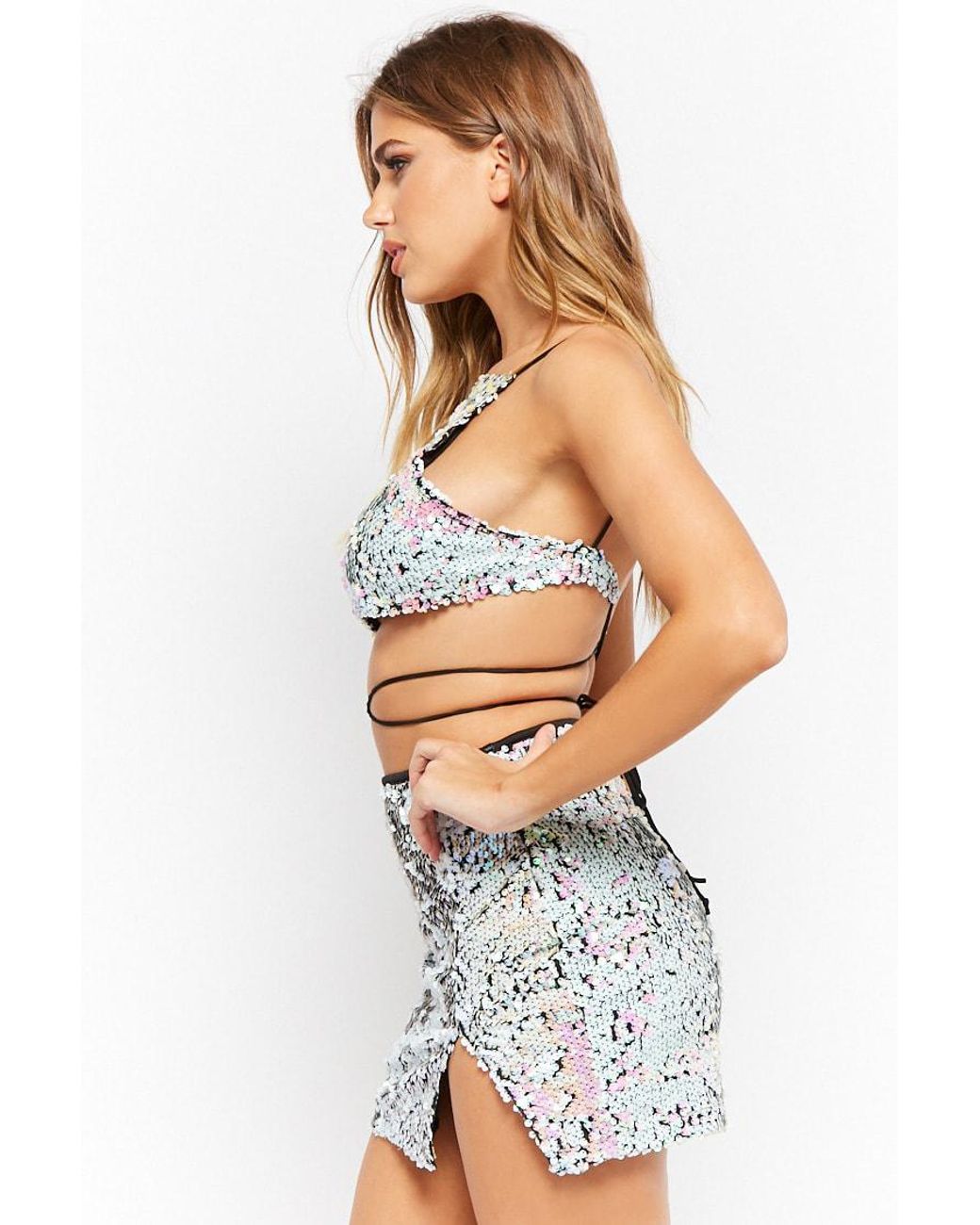 sequin bra top forever 21
