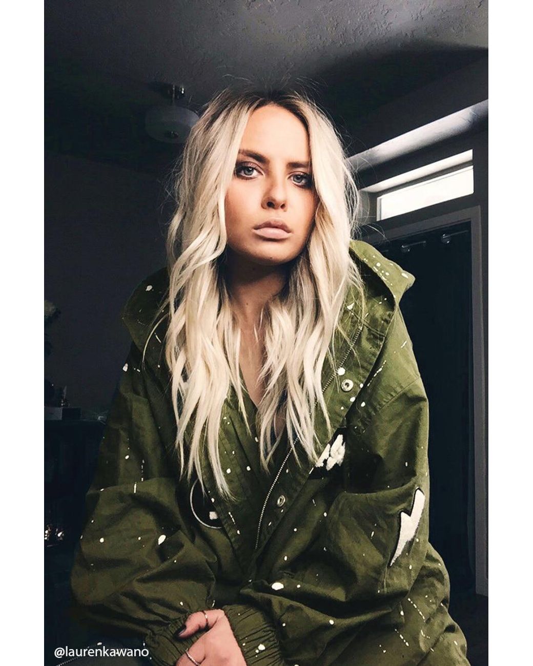 Patched Paint Splatter Jacket 