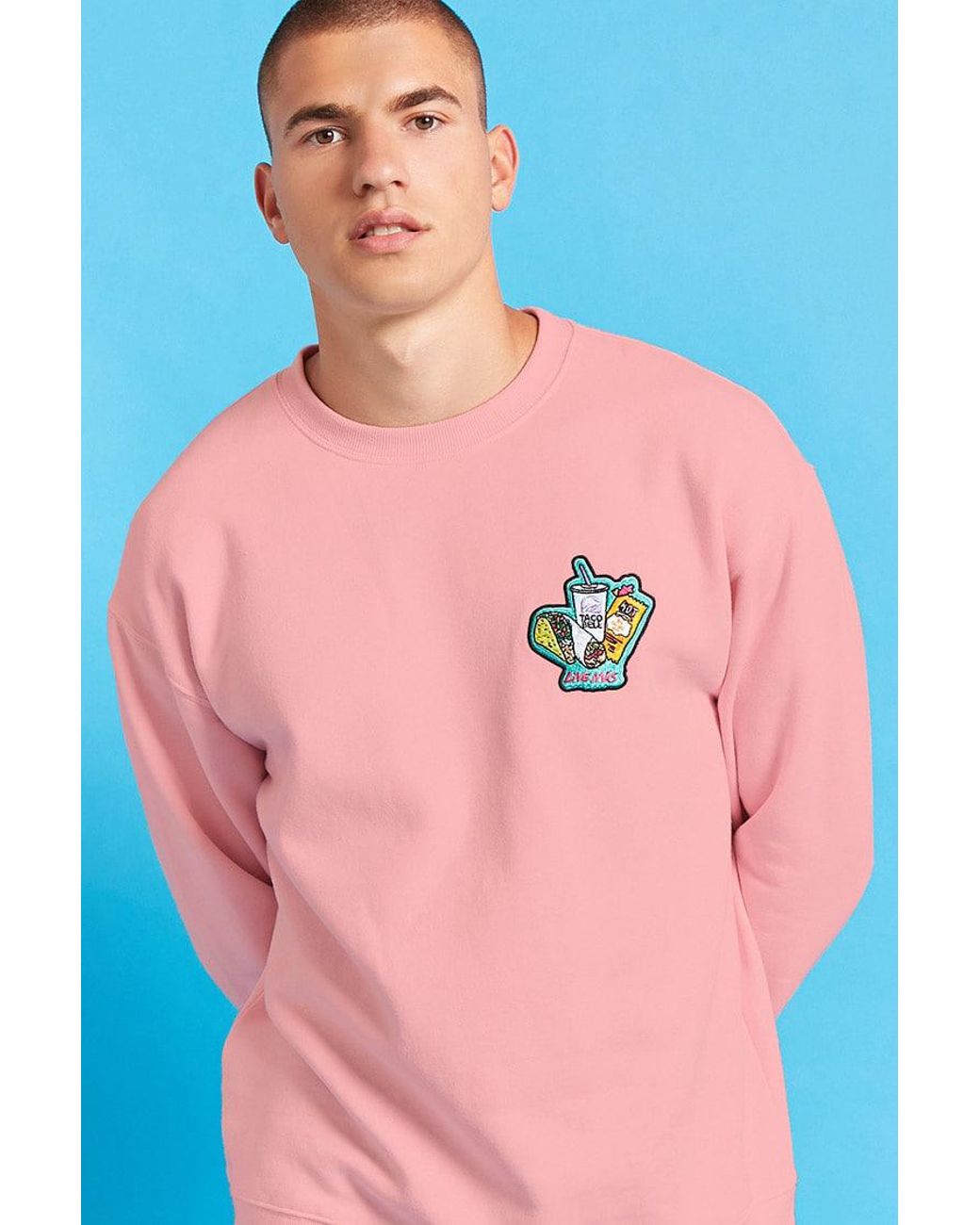 Fleece Taco Bell Patch Sweatshirt 