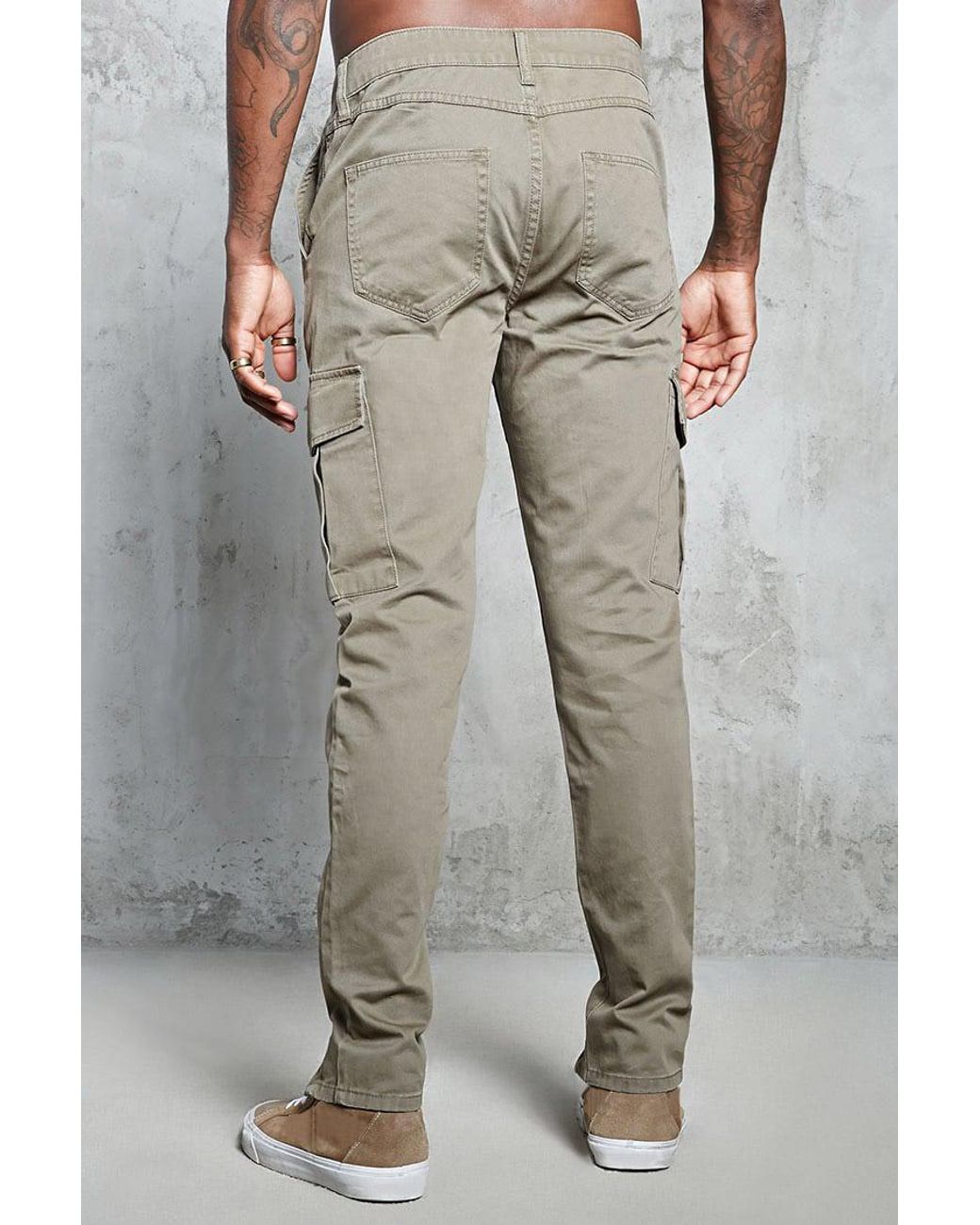 Zipper Ankle Cargo Trousers 