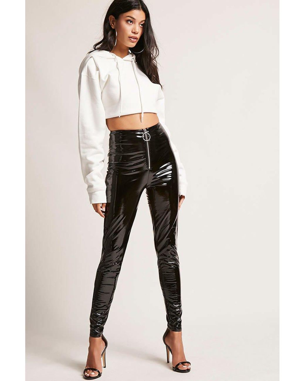 Forever 21 Faux Patent Leather Pants in 