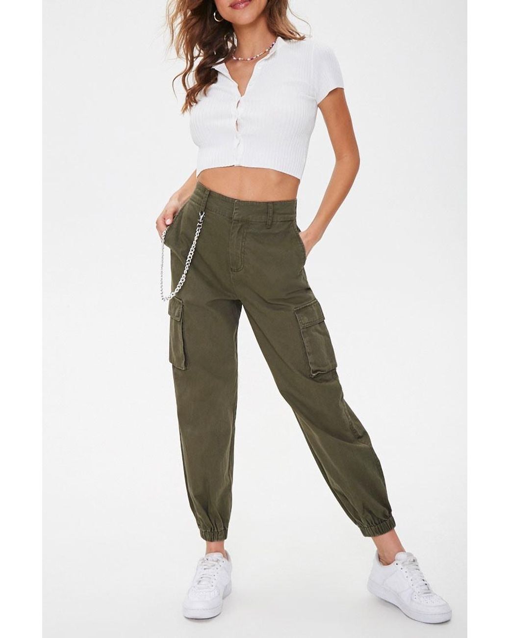 Cotton Londyn Curb Chain Cargo Joggers 