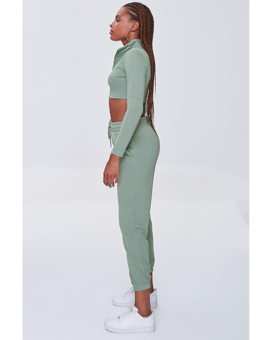 French Terry Crop Top \u0026 Joggers Set 