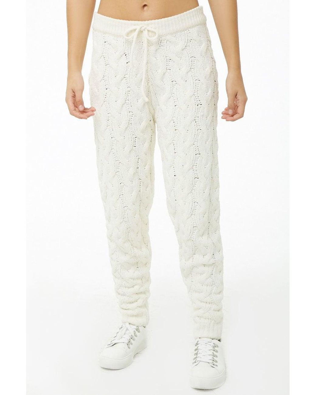 cable knit sweatpants