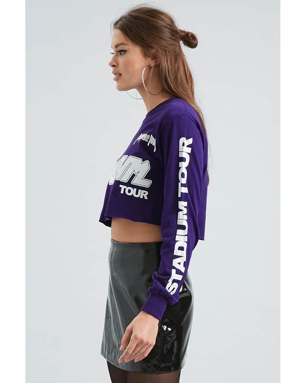 Justin Bieber Cropped Band Tee 