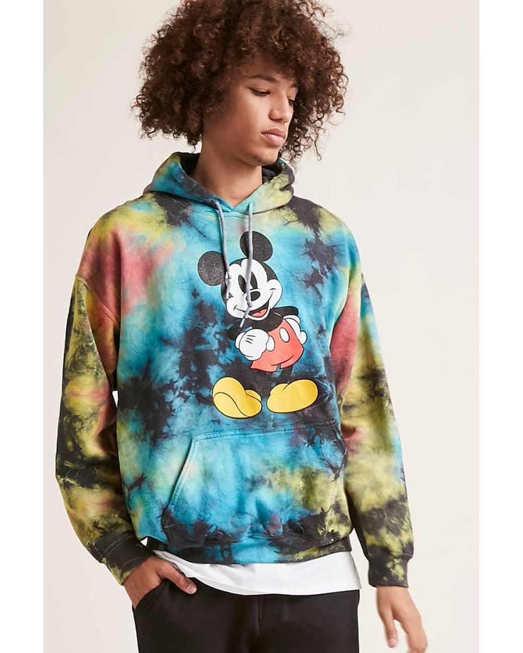Mickey Mouse Graphic Tie-dye Hoodie 