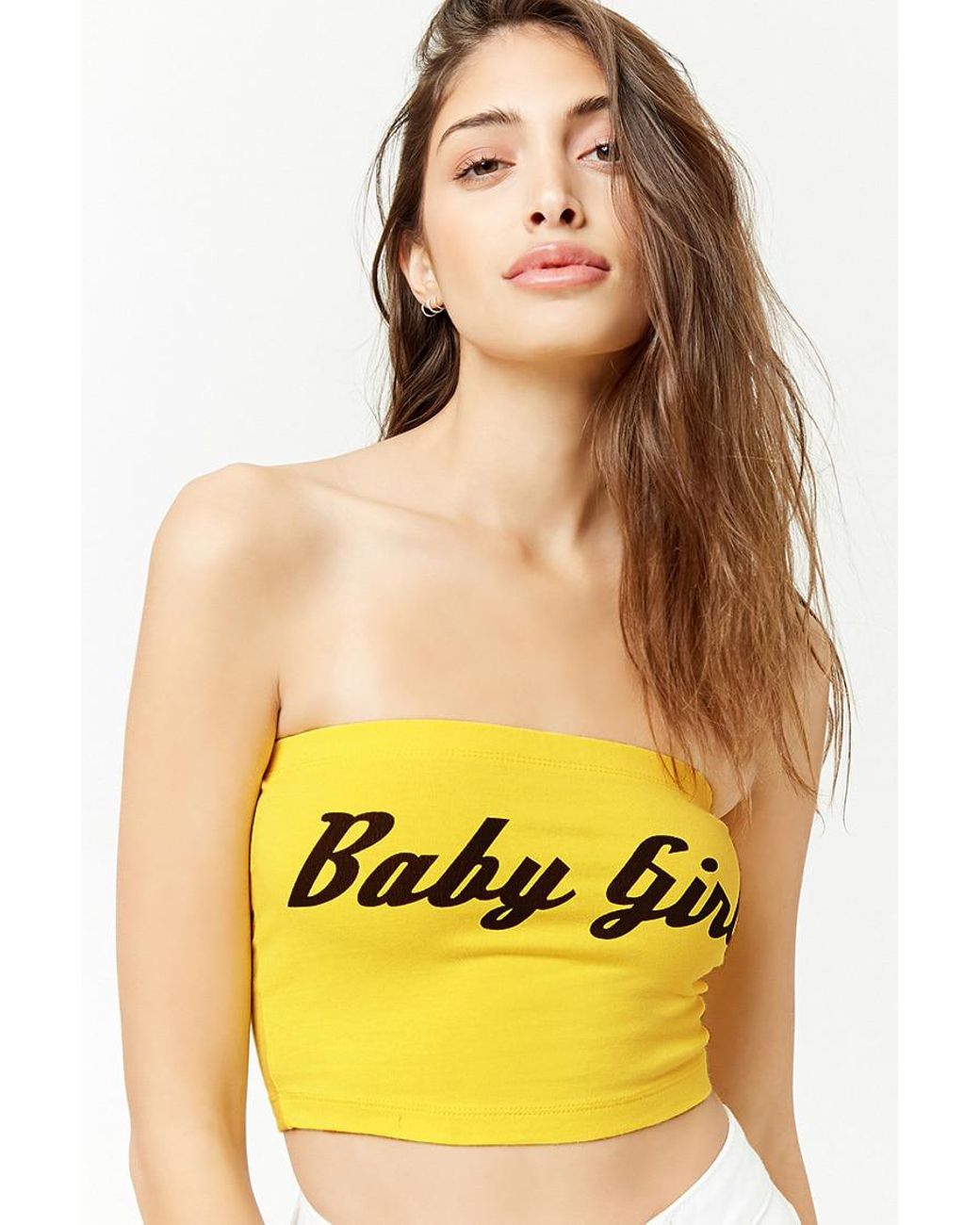 Black and yellow tube top Clearance