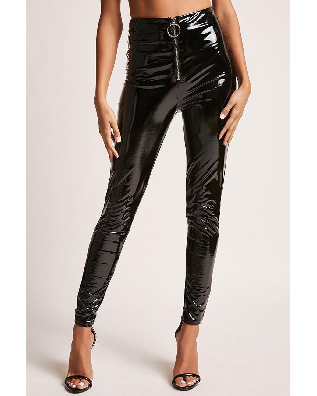 Forever 21 Faux Patent Leather Pants in 