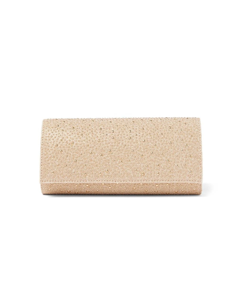 Forever New Natural Eloise Sparkle Clutch Bag