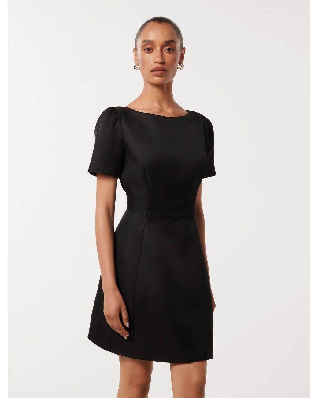 Forever New Black Simone Petite Bow-Back Mini Dress