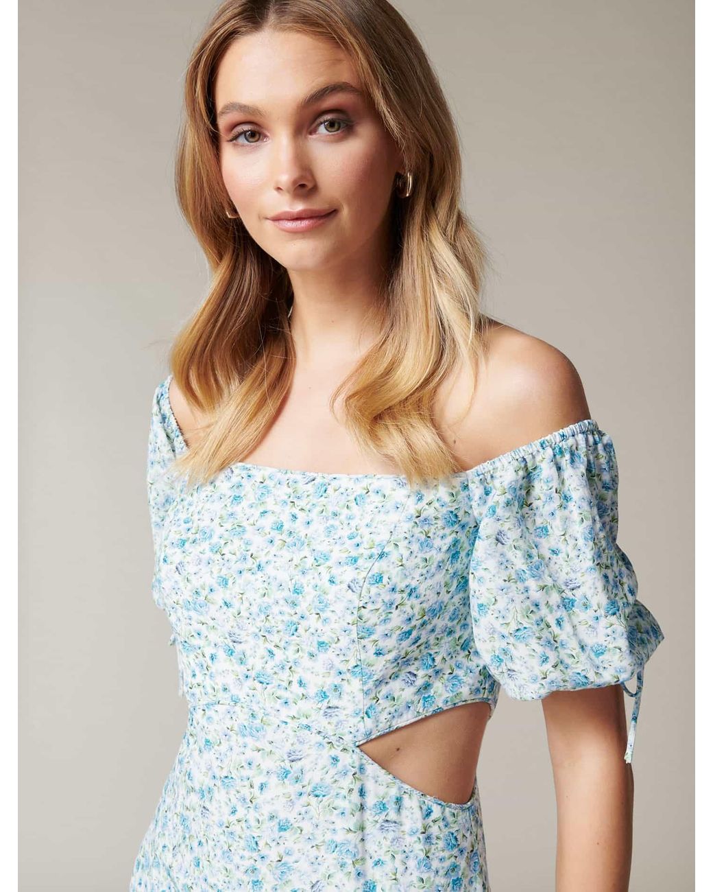 frankie plunge midi dress