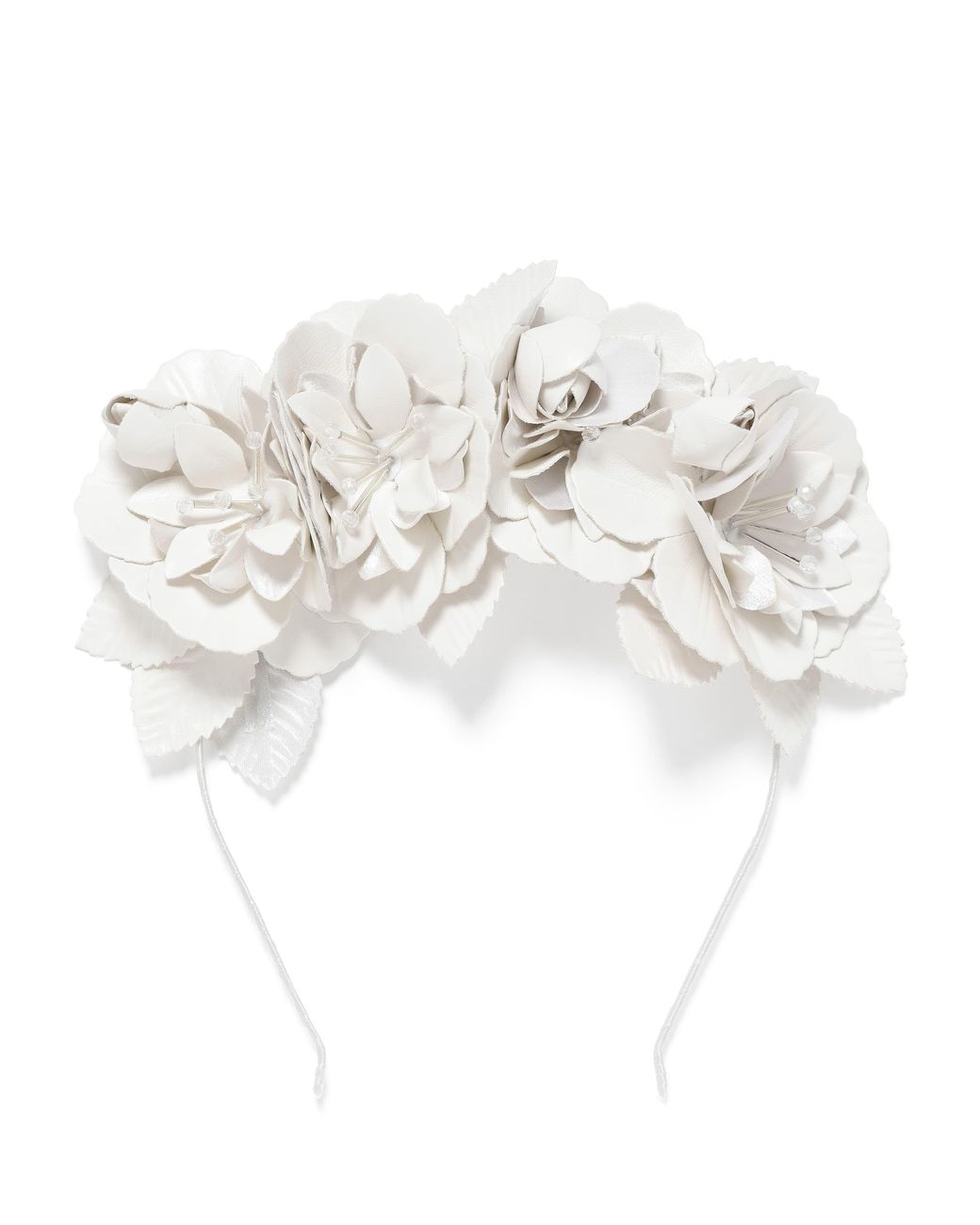 Forever New Natural Penelope Pu Flower Bud Crown Fascinator