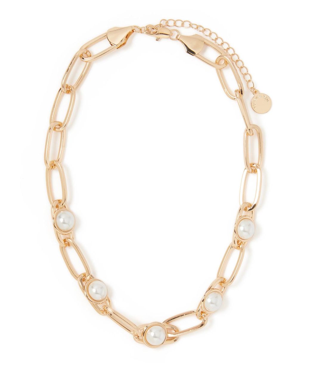 Forever New White Signature Blair Link Pearl Necklace