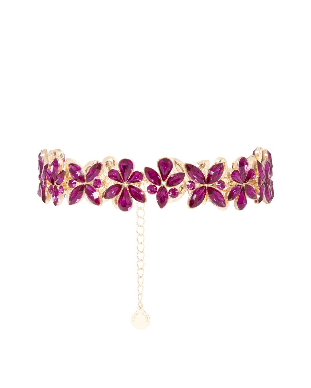 Forever New Pink Signature Petal Stone Necklace