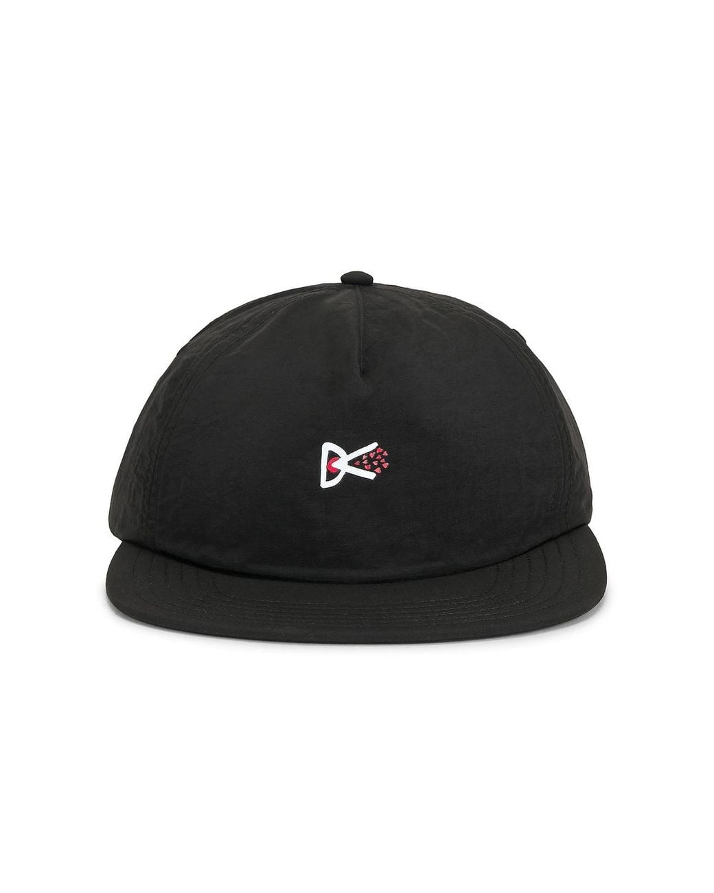 District Vision Black Paneled Nylon Hat for men