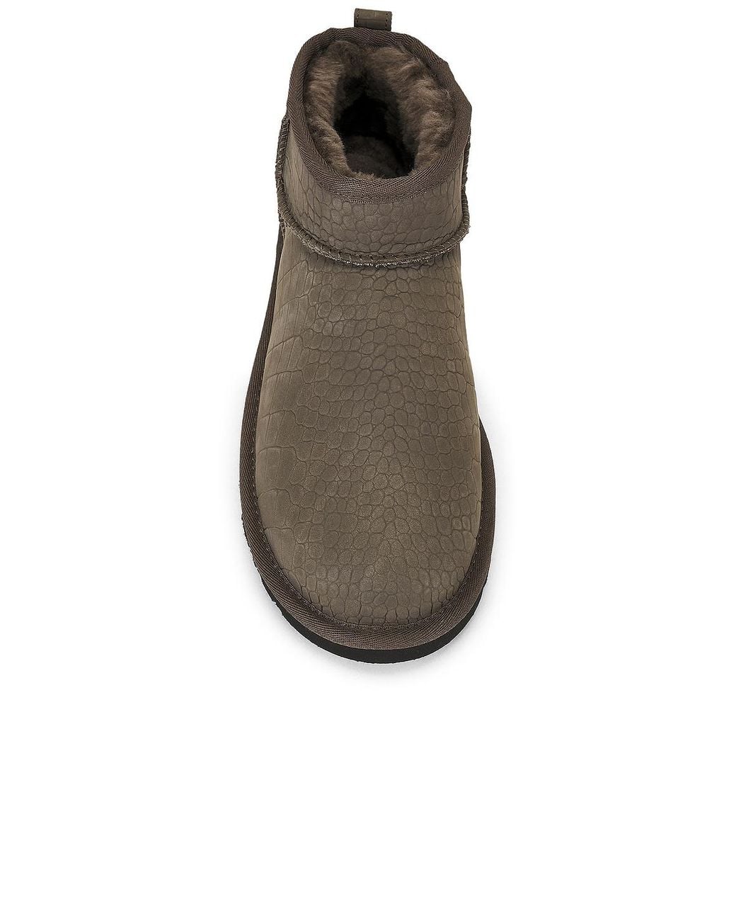 Ugg Brown Classic Ultra Mini Embossesd Boot for men