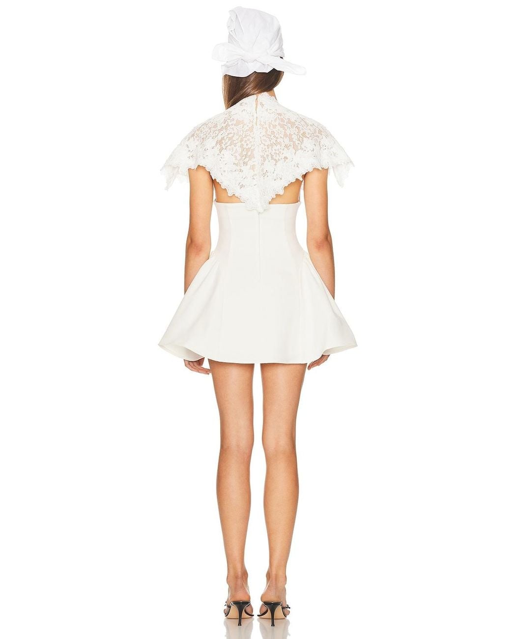 Helsa The Mademoiselle Mini Dress in White | Lyst
