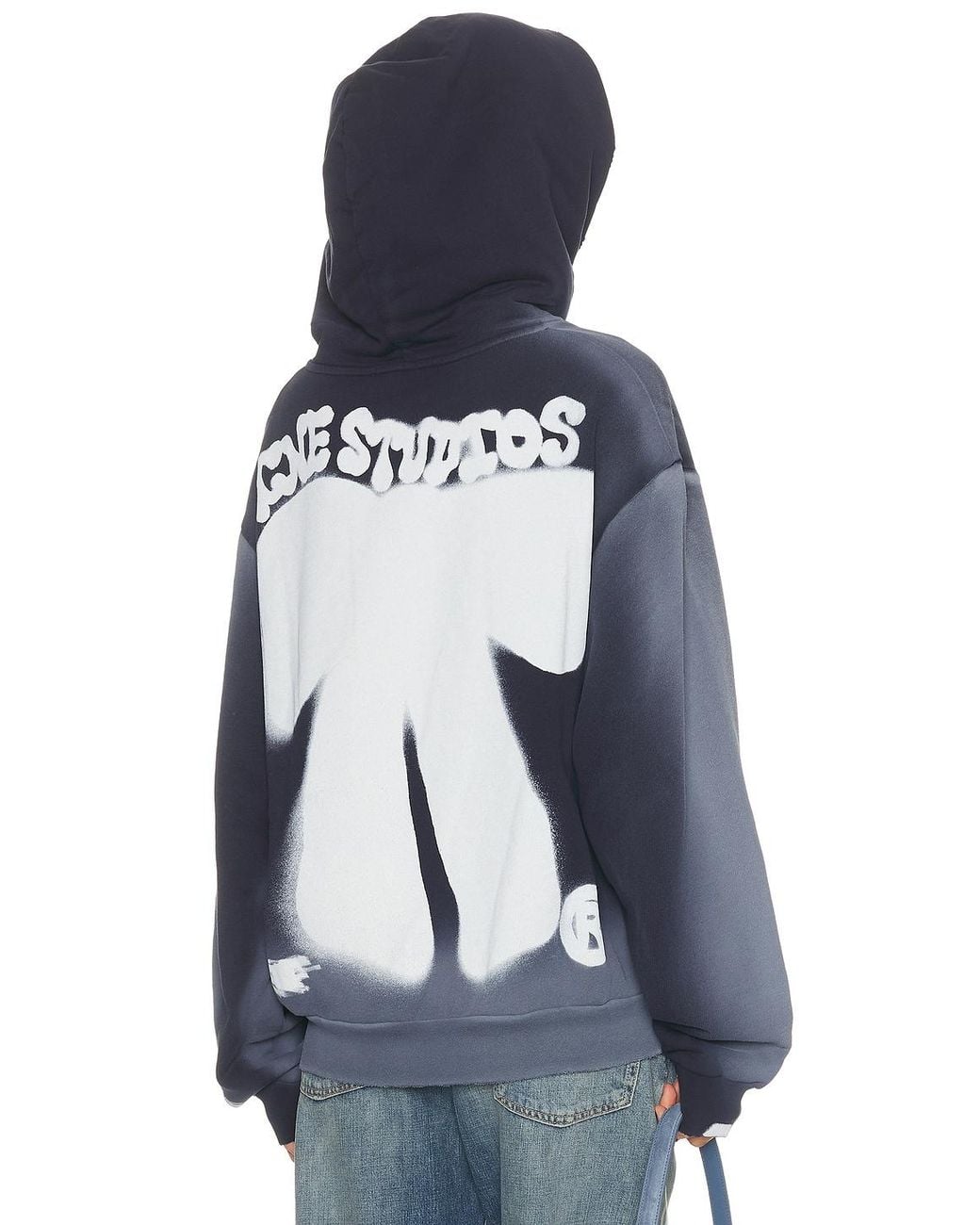 Acne Blue Bow Sweatshirt
