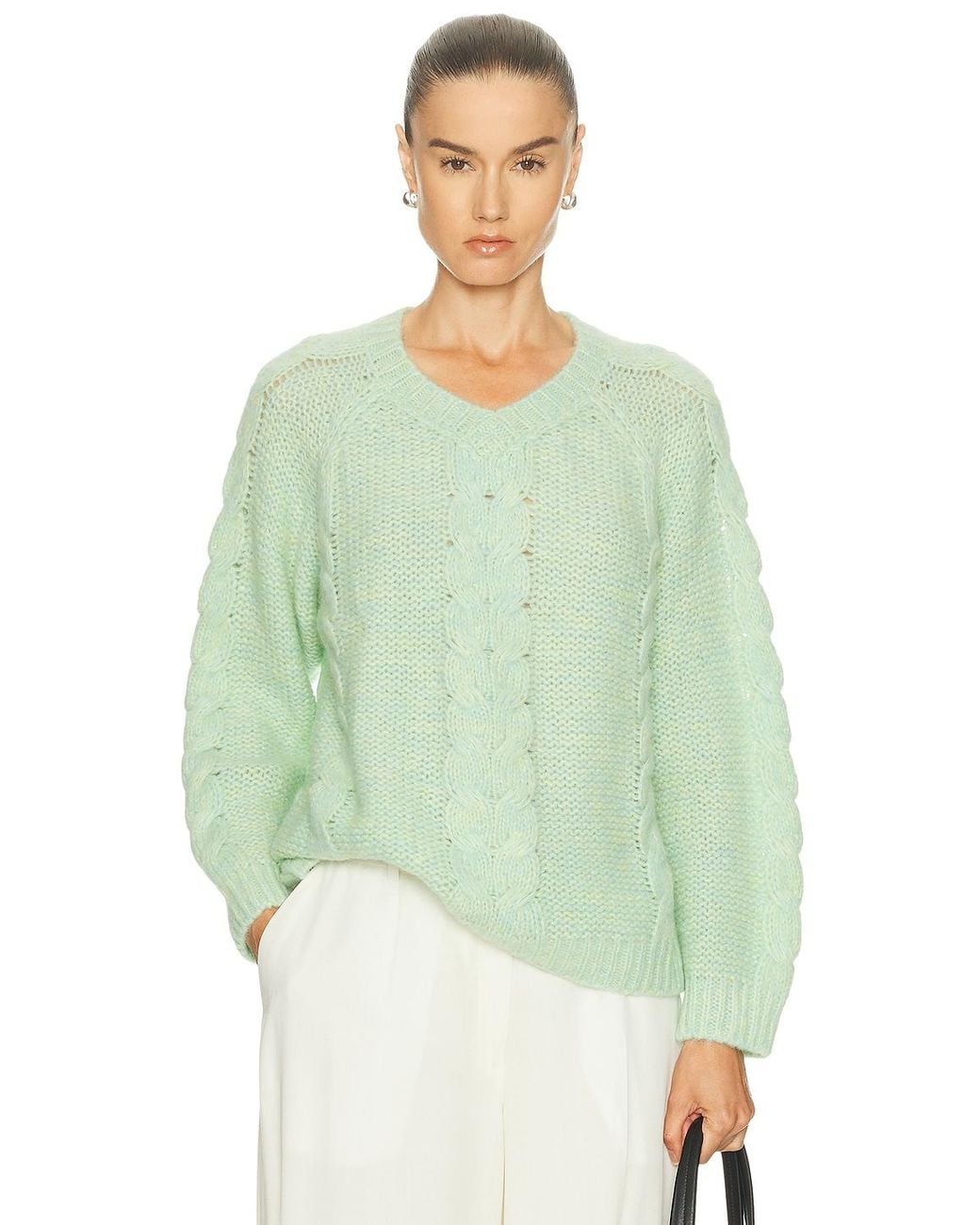 Bode Green Eiderdown Sweater