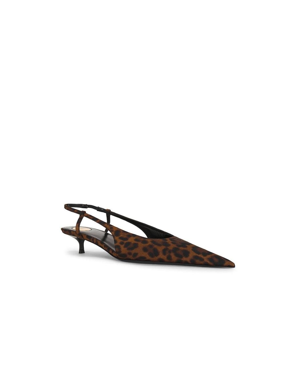 Saint Laurent White Secret Slingback Pump