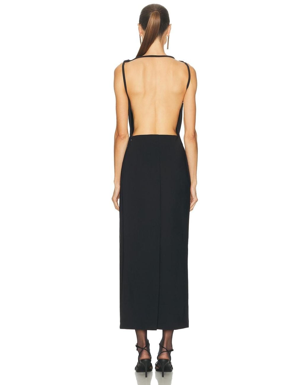 Rohe Black Open Back Dress