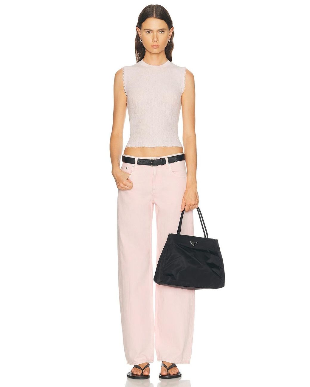 Helmut Lang Pink Wardrobe Flare Leg