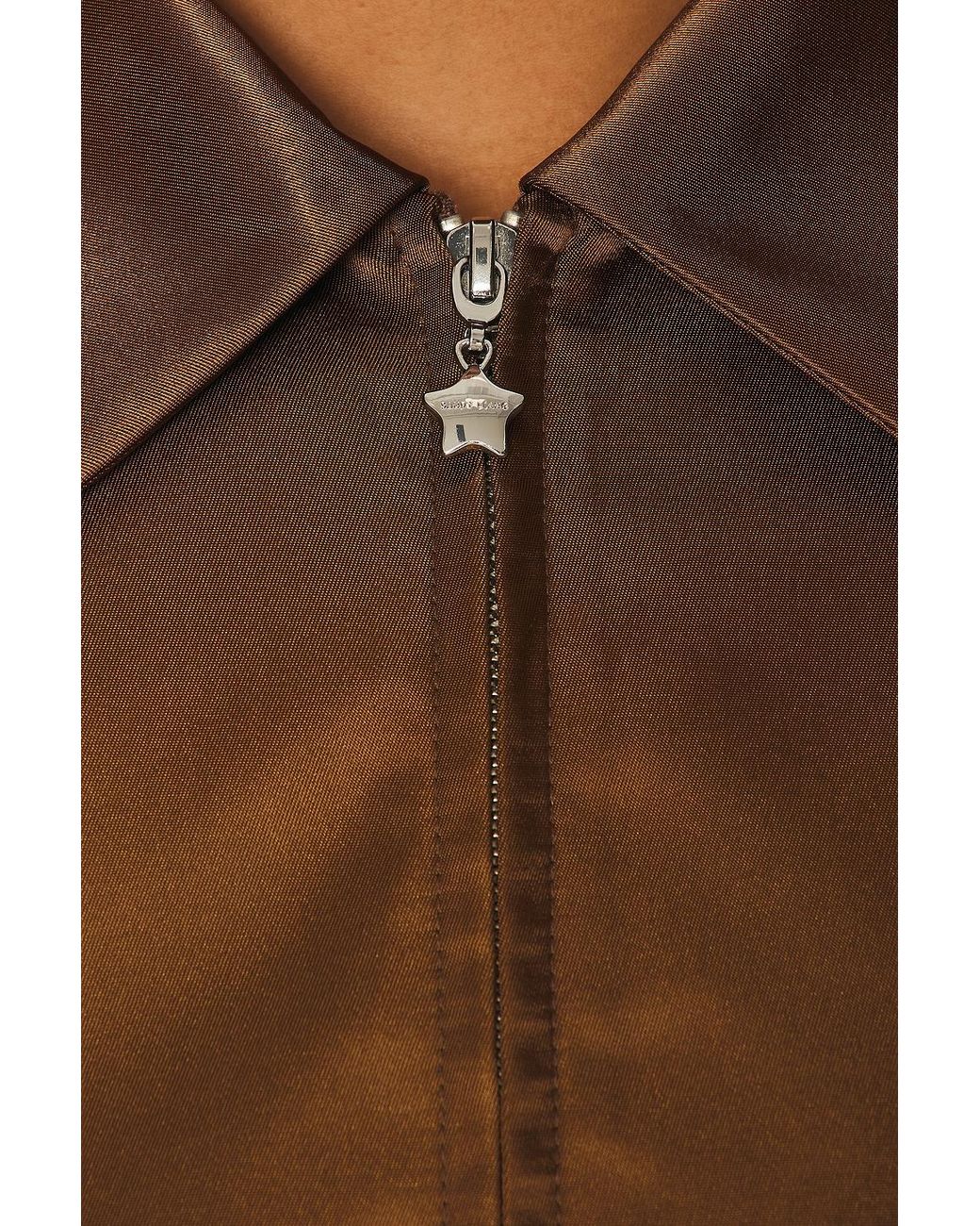 Sandy Liang Brown Annecy Jacket