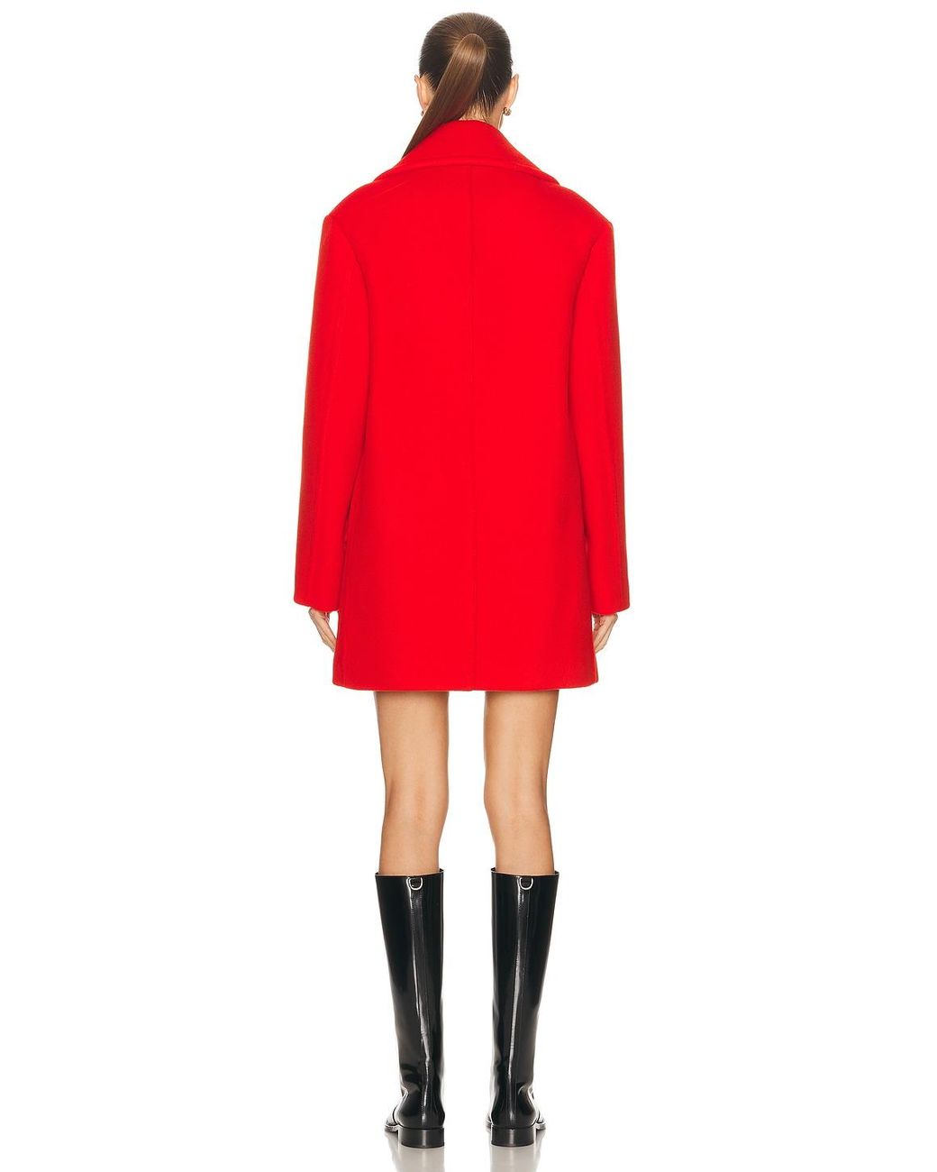 Jil Sander Red Peacoat