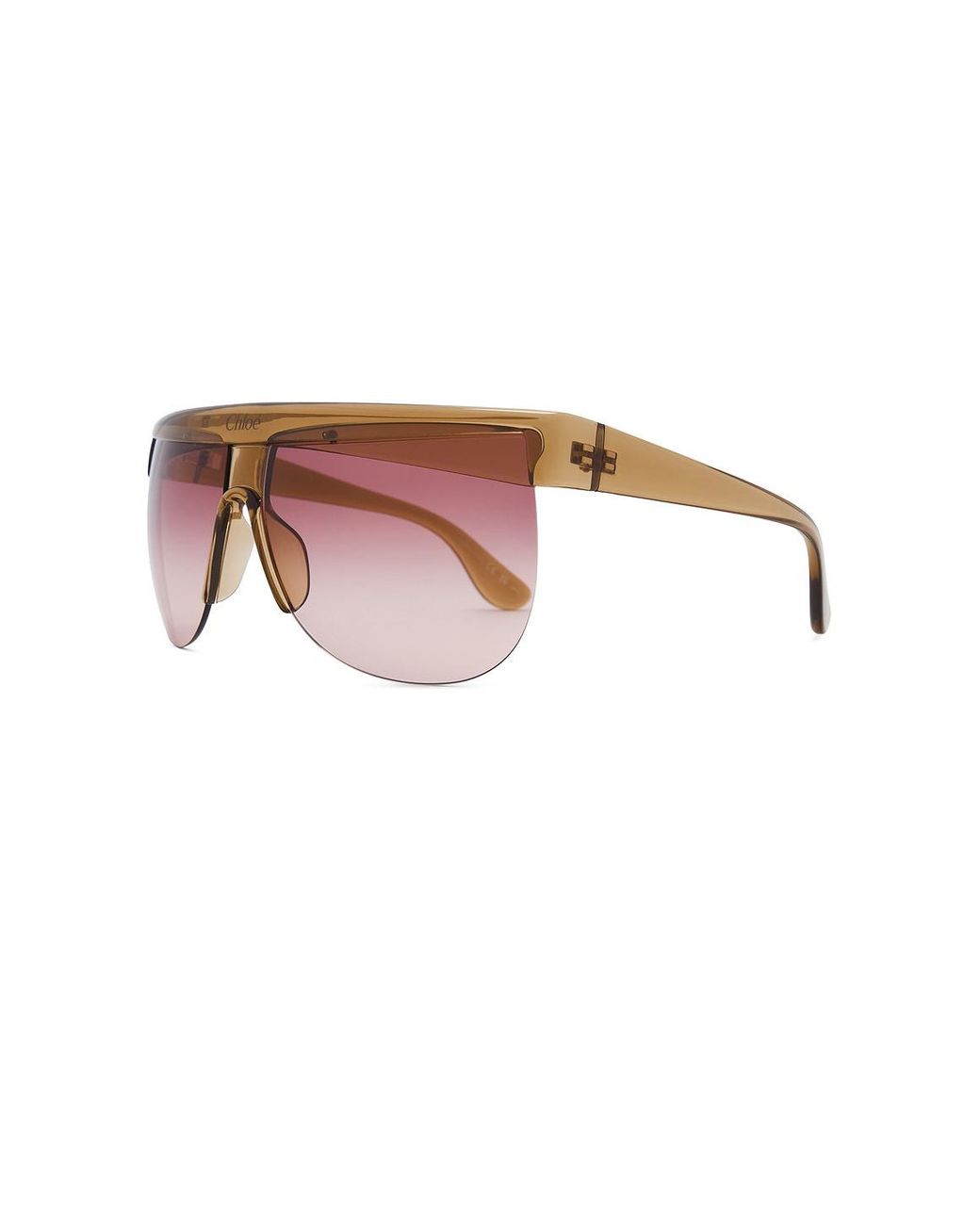 Chloé Pink Flat Top Sunglasses
