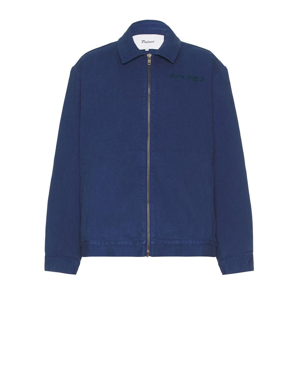Palmes Blue Zip Jacket for men