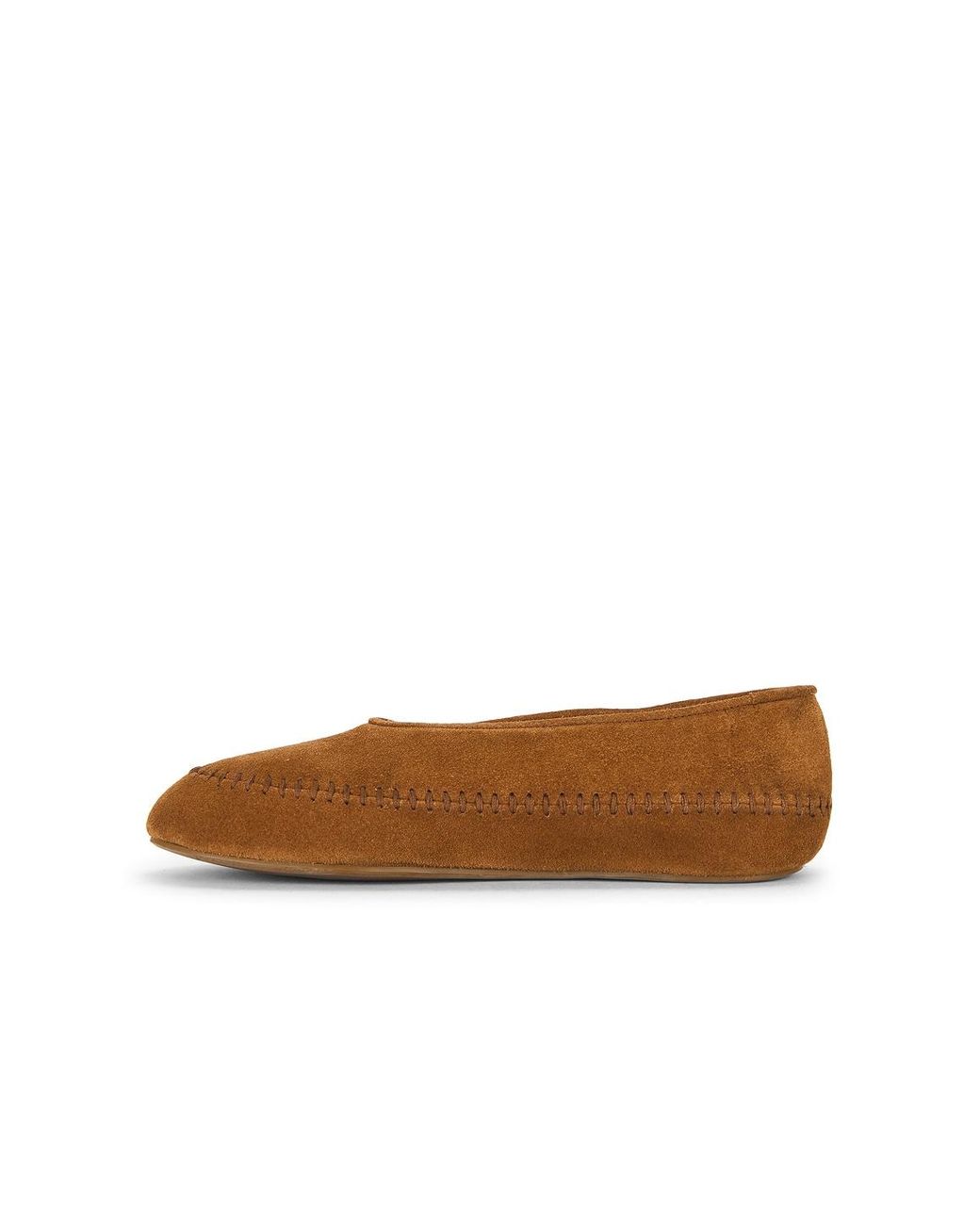 Jenni Kayne Brown Shearling Bare Flat