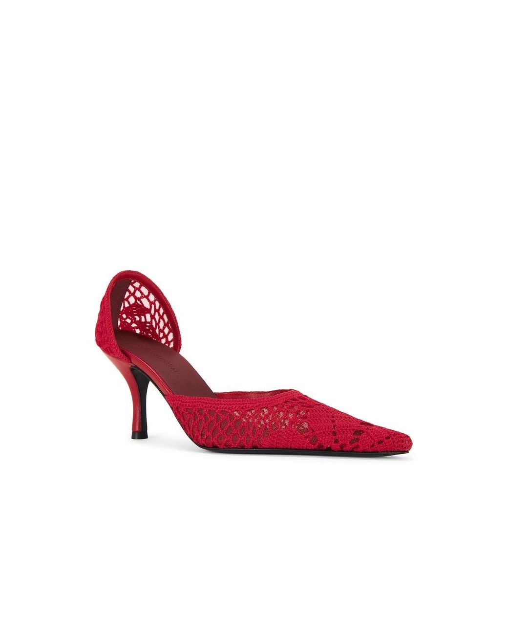 Magda Butrym Red Crochet Pump