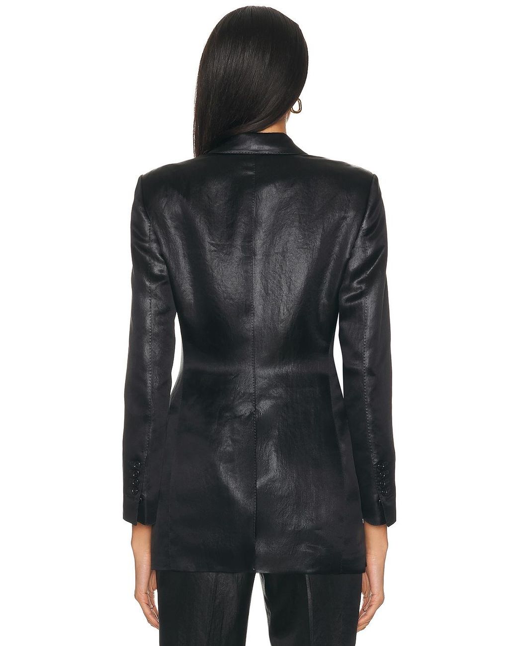 Tom Ford Black Single Breasted Peak Lapel Jacket