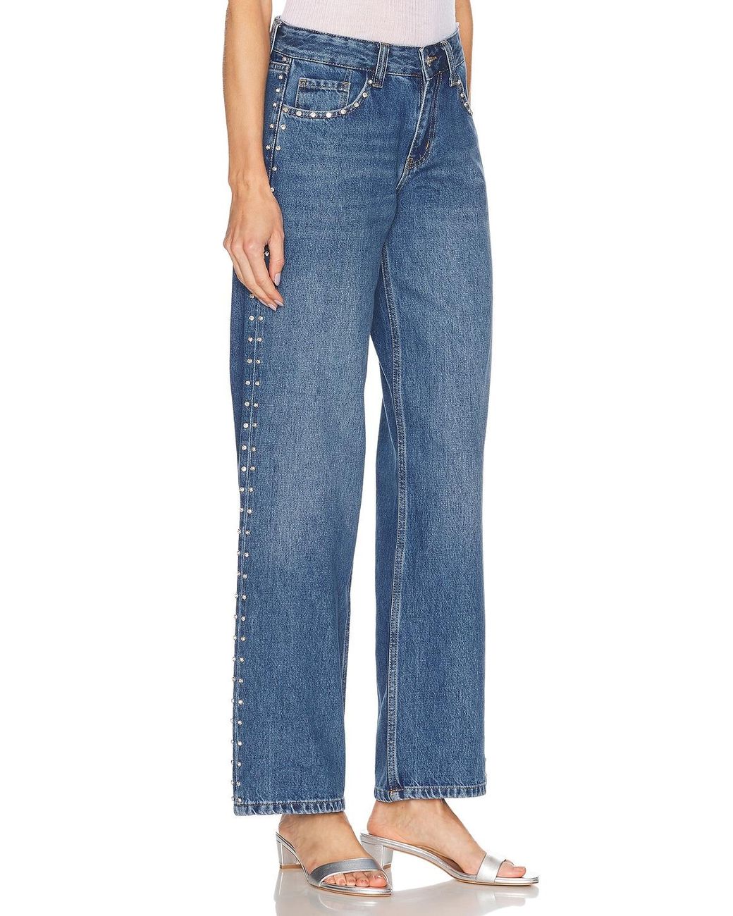 Sandy Liang Blue Updo Straight Leg Jeans