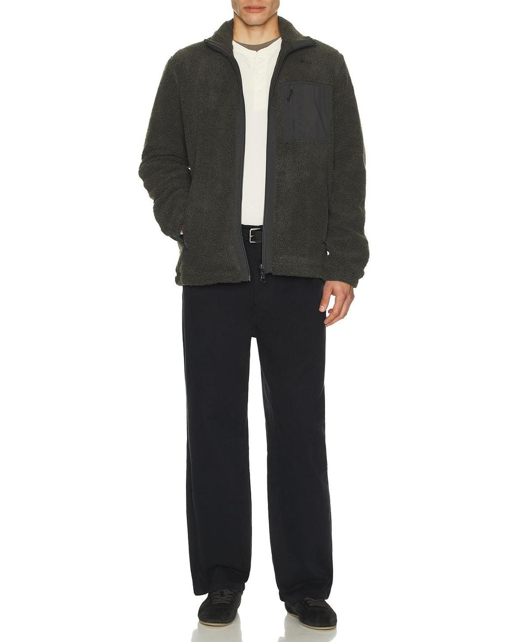 Samsøe & Samsøe Black Sanolan Zip Jacket for men