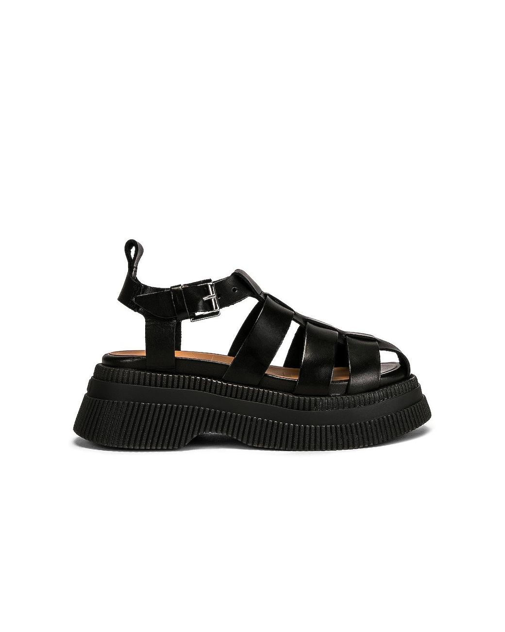 Ganni Creepers Sandal in Black Lyst