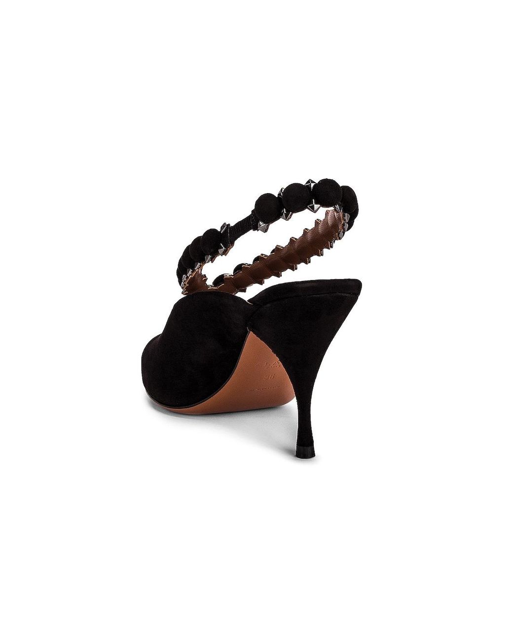 Alaïa Black Mini Bombe Ankle Strap Pump