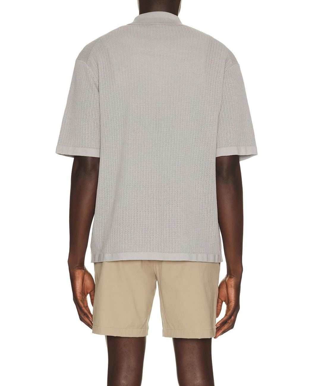 Theory Multicolor Cotton Mesh Button Down Shirt for men