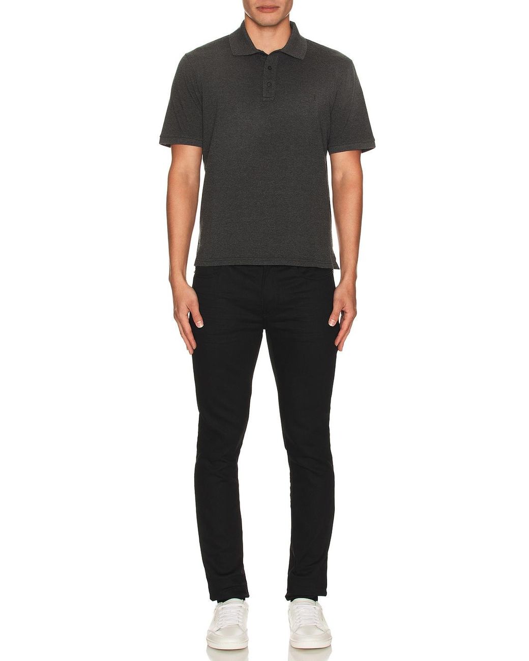 Saint Laurent Black Polo for men