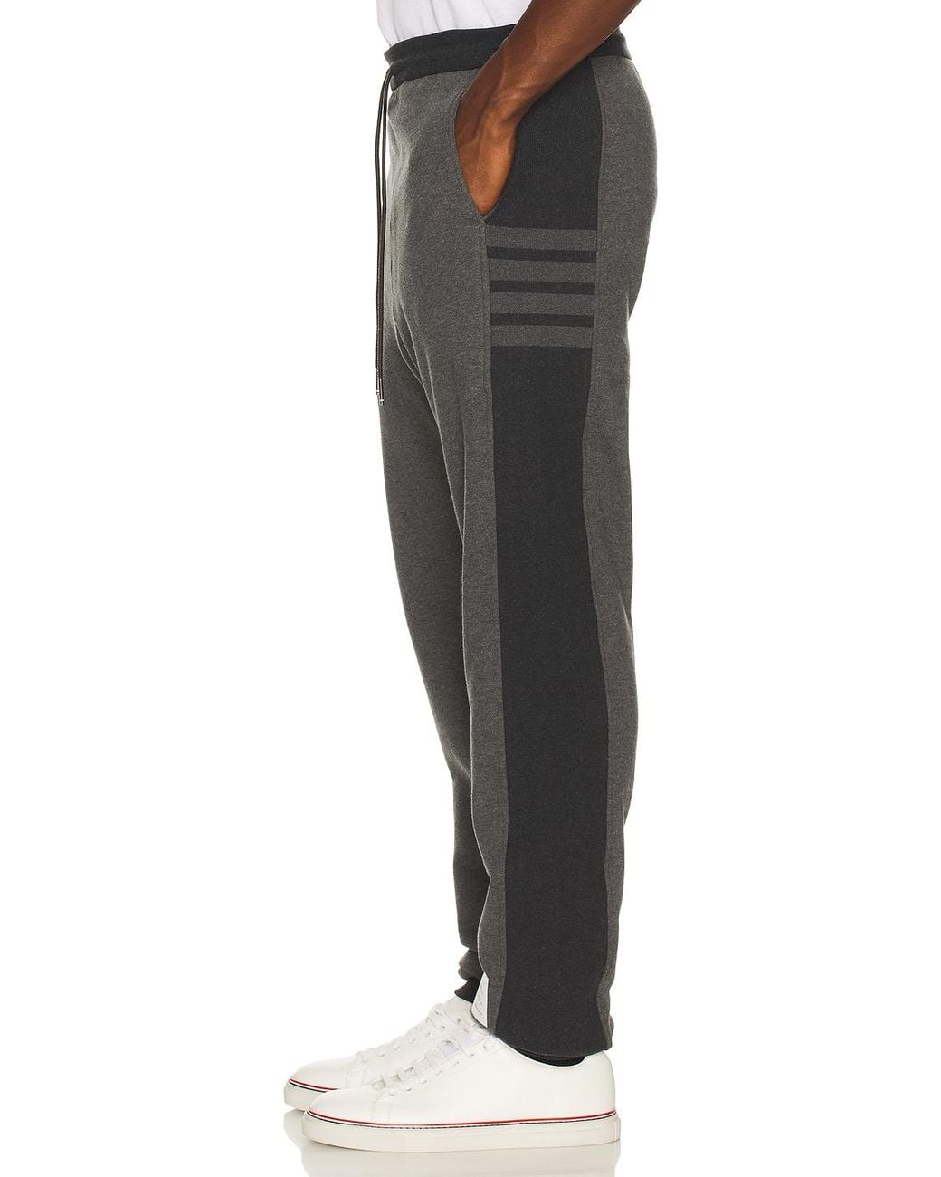 Thom Browne Black Sweatpants for men