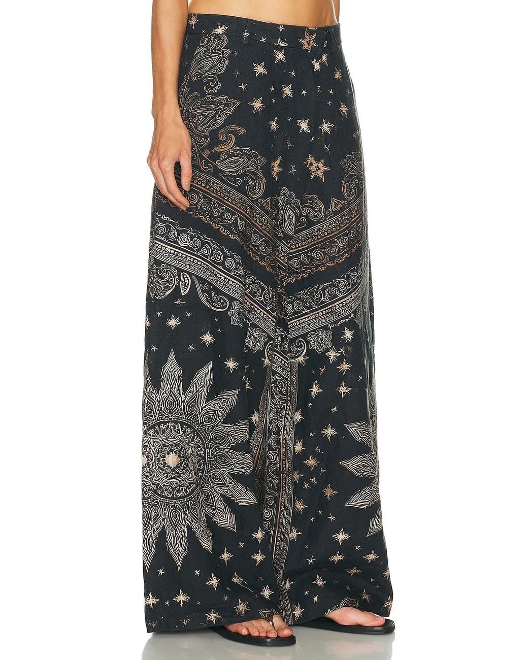 R13 Black Oversized Crossover Pant
