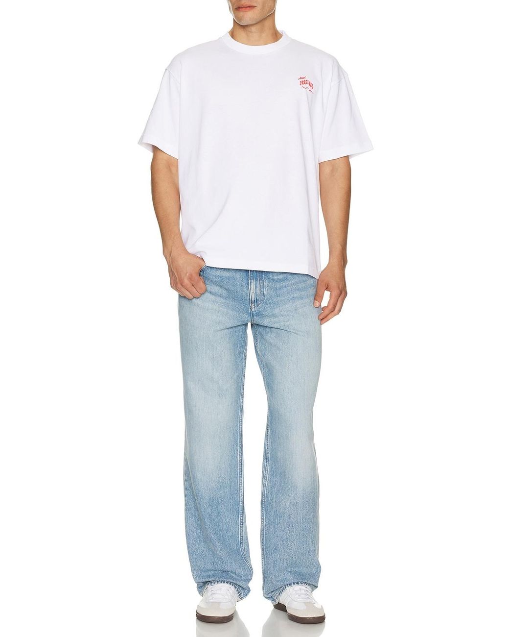 Percival White Dexter Oversized Tee for men