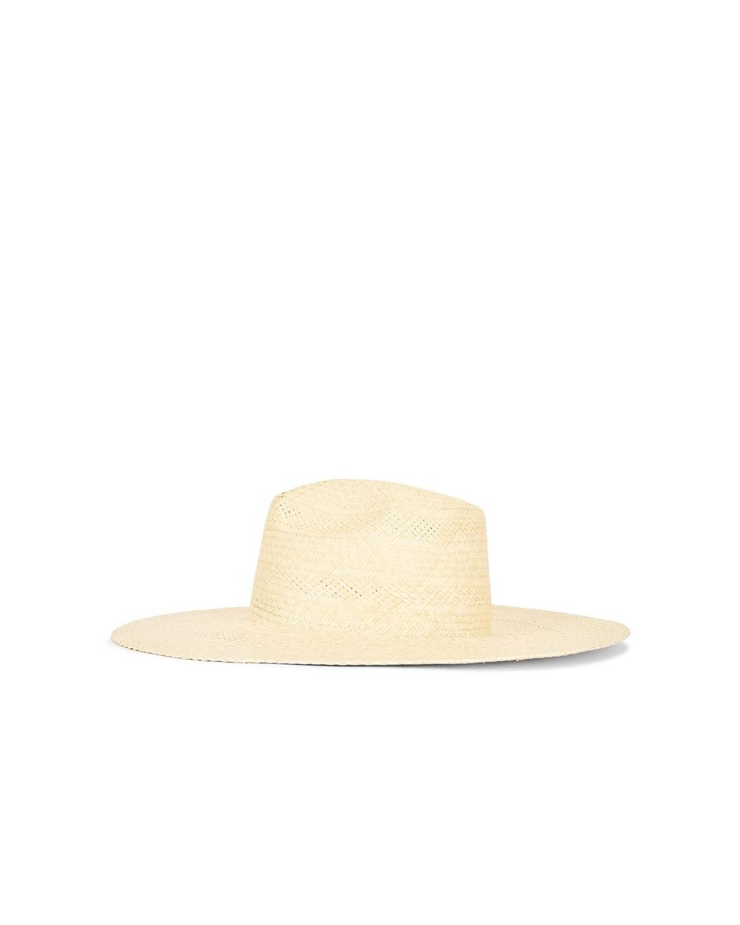 Janessa Leone White Capri Fedora Hat