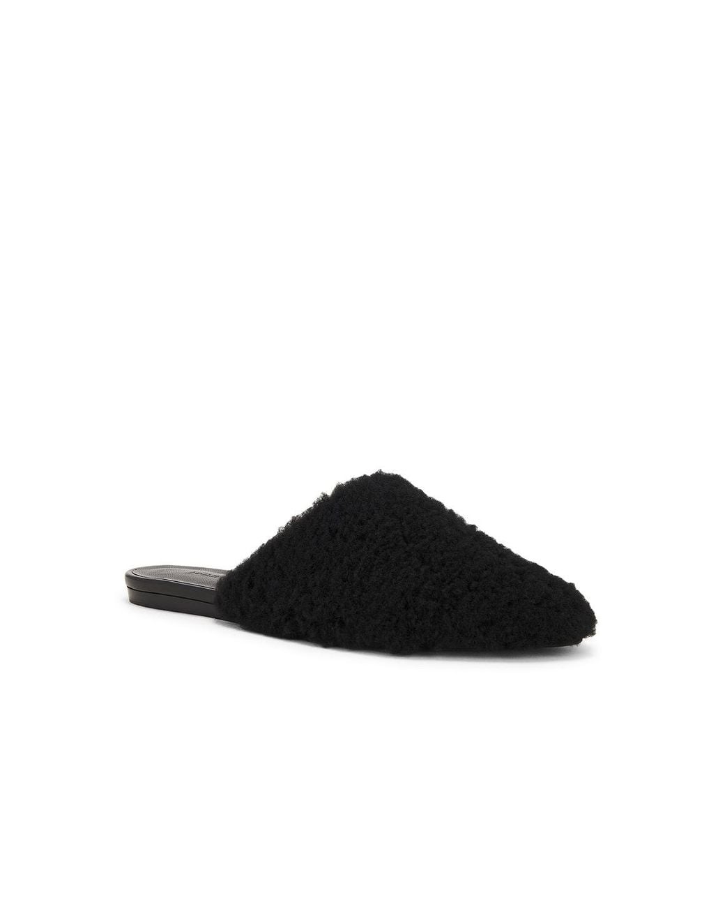 Jenni Kayne Black Shearling Mule