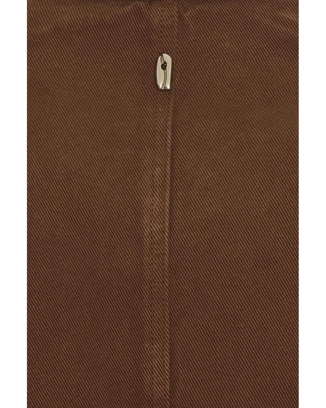 LE17SEPTEMBRE Brown Denim Field Jacket for men