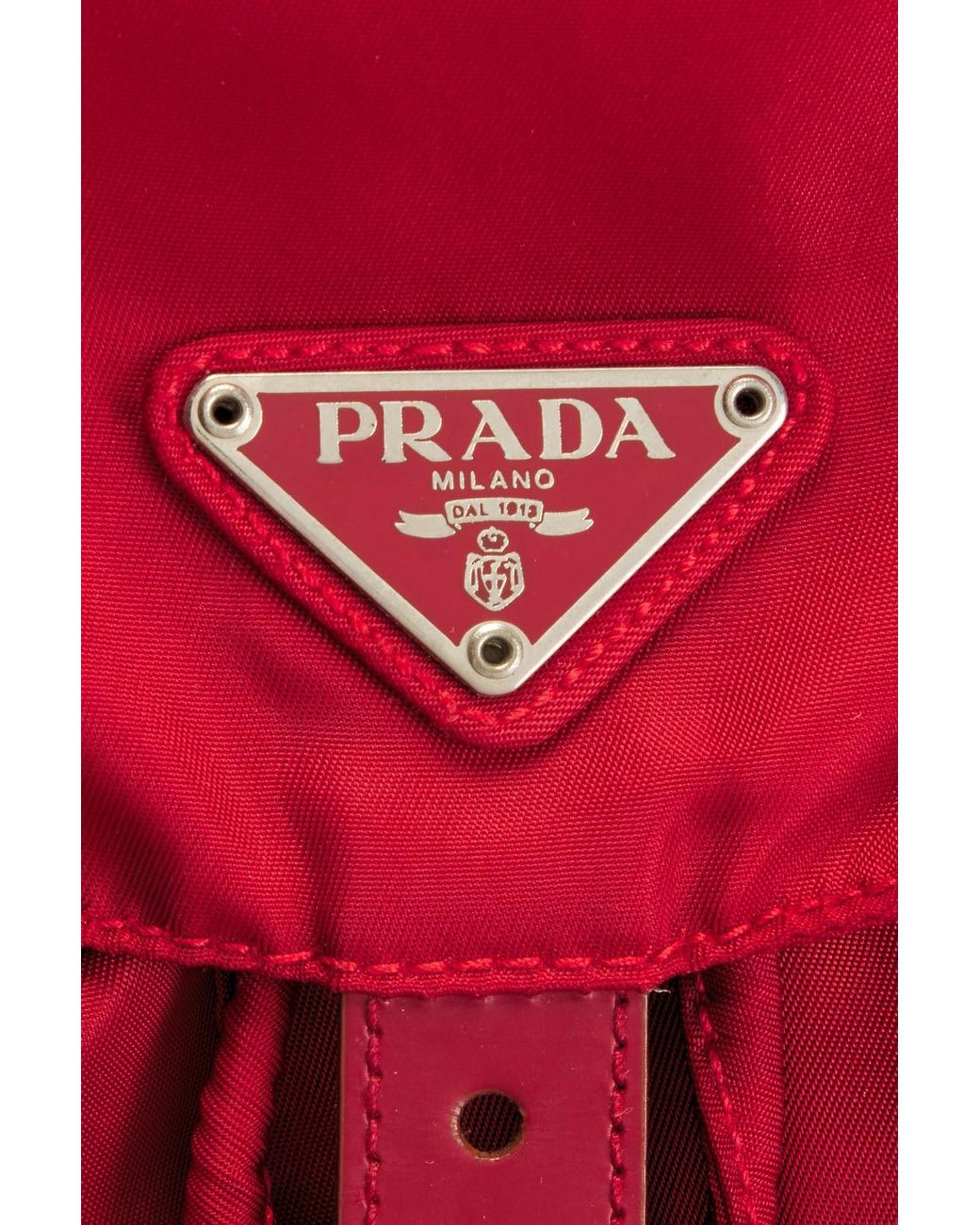 Prada Red Tessuto Backpack