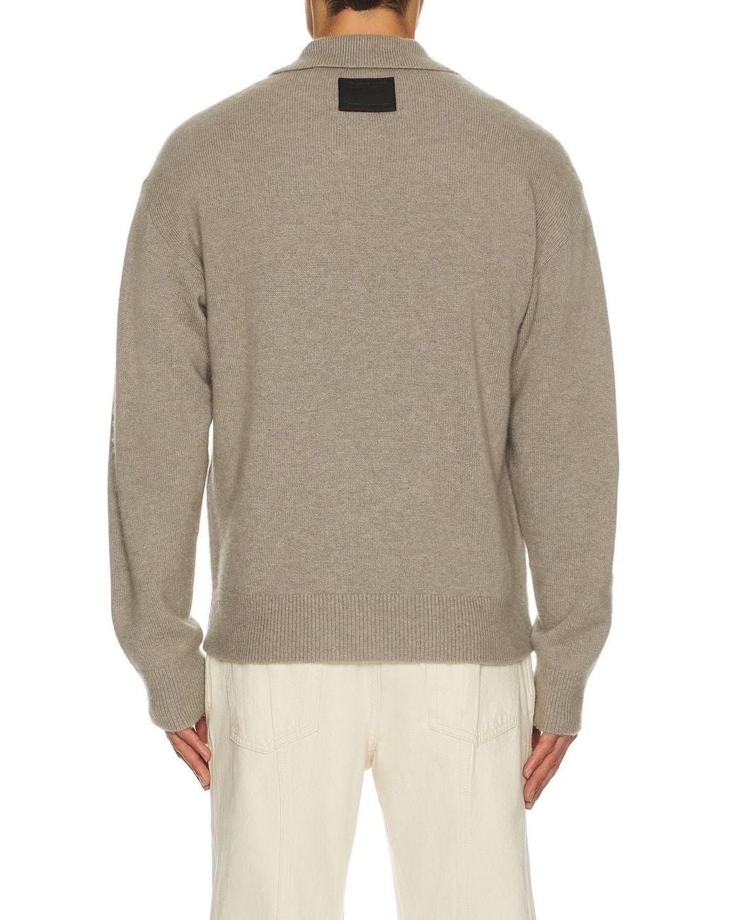 Helmut Lang Natural Brushed Polo for men