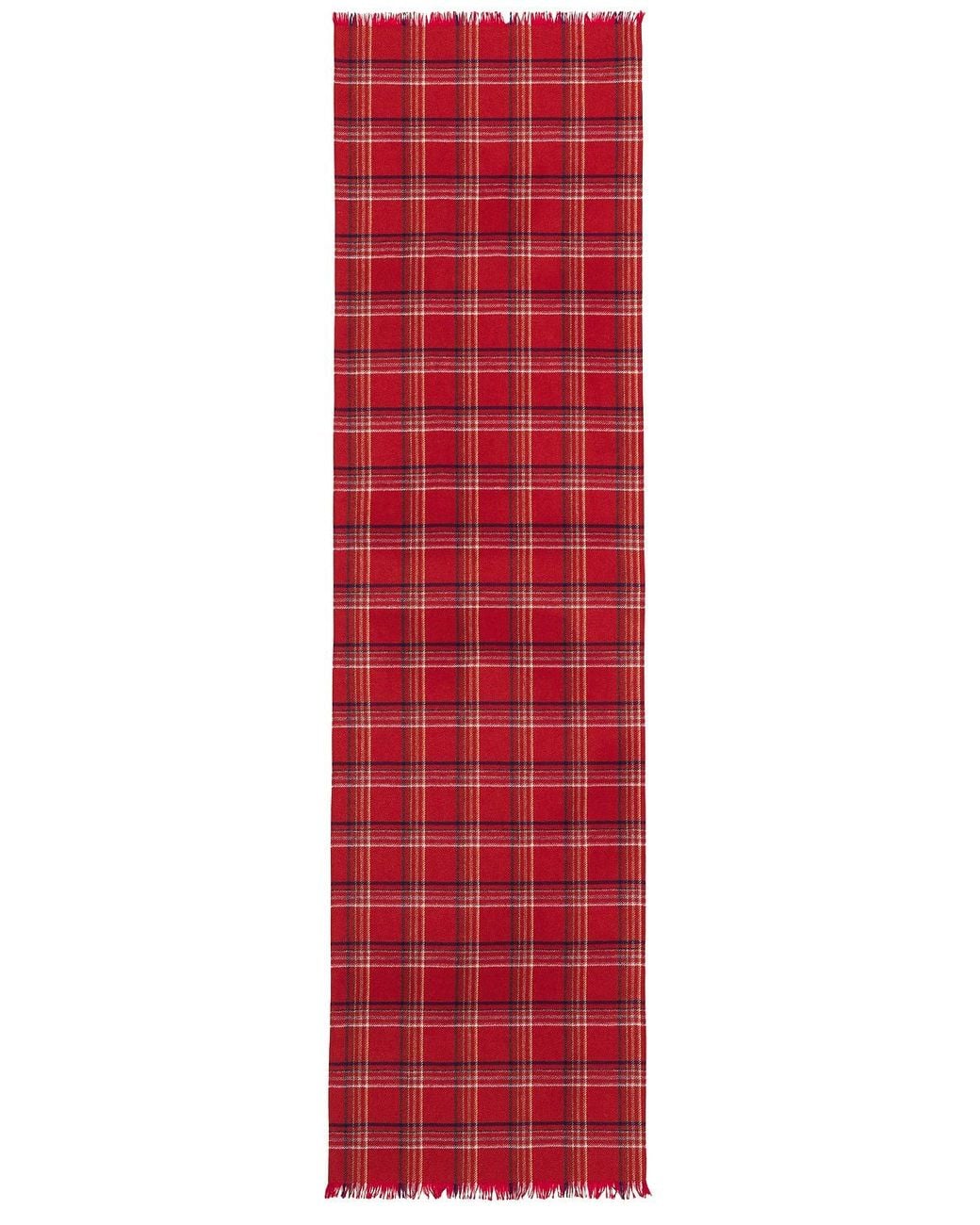 Bode Red Gable Plaid Scarf